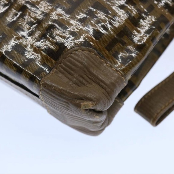 Fendi Zucchino Clutch Bag Fall Vintage Classic Timeless - Picture 7 of 13